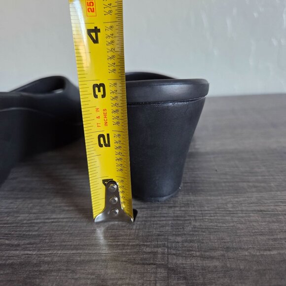 Crocs Kadee Slip-On Heeled Wedge Sandals Black Size Women's 8 Open Toe Comfort - Picture 10 of 10